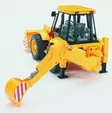 Bruder JCB 4CX grävmaskin - Bruder arbetsmaskinsleksaker - 4001702024284 - 3