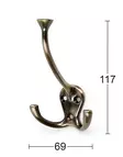 Habo krok 1031 antik - Väggkrokar, klädhängare - 6420614024324 - 1
