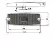 LED-sidobelysning orange 10-30V 8W - Varselljus och fyrar - 6430032151694 - 2
