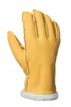 Nötläder vinterhandske med teddyfoder gul - Arbetshandskar - 6418326250384 - 1