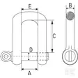 D-schackel heavy duty 5/8" 3250 kg - Fästen - 4250077110324 - 2