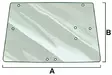 Bakglas (JD AL70847 och L57978) - Hytt och karosseri - 5035776897474 - 1