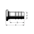 Bauer honkoppling 6" slangkoppling 159mm - Bauer-kopplingar - 8719607082884 - 2