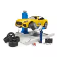 Bruder bworld Bilservicecenter + Bruder Roadster - Bruder arbetsmaskinsleksaker - 4001702621124 - 1