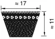 Kilrem BX40 1016 mm - Remmar och tillbehör - 4014486096354 - 2