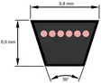 V-kepsrem Z19 480 mm - Remmar och tillbehör - 4014486031614 - 2