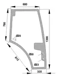 Glasdörr, höger (Fendt H816810030340) - Styrhytt och kaross - 3660980032544 - 1