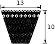 Fläktrem AVX13 1525 mm - Remmar och tillbehör - 5700030385034 - 2