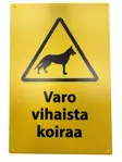 Varning skylt varning för aggressiv hund - Säkerhetsprodukter - 6418536017494 - 1