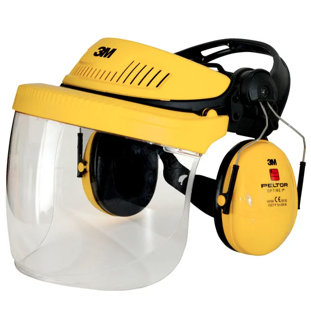 3M G500 visirskydd med hörselskydd - Skogsarbetarens verktyg - 04046719892204 - 1