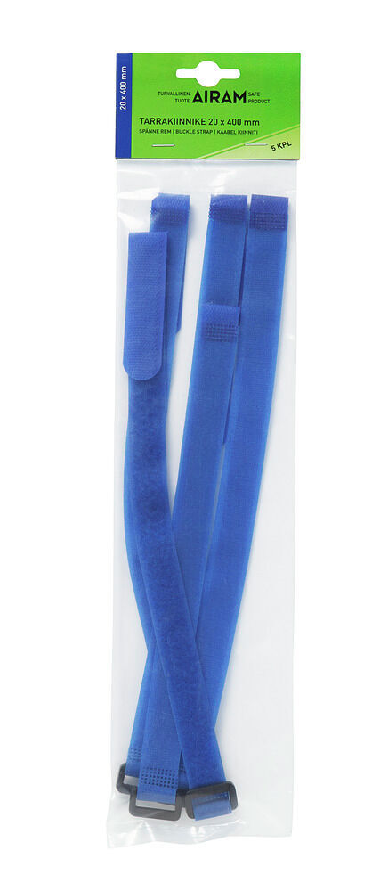 Airam självhäftande fäste blå 20x200mm - Övriga elinstallationsmaterial - 6435200204684 - 1