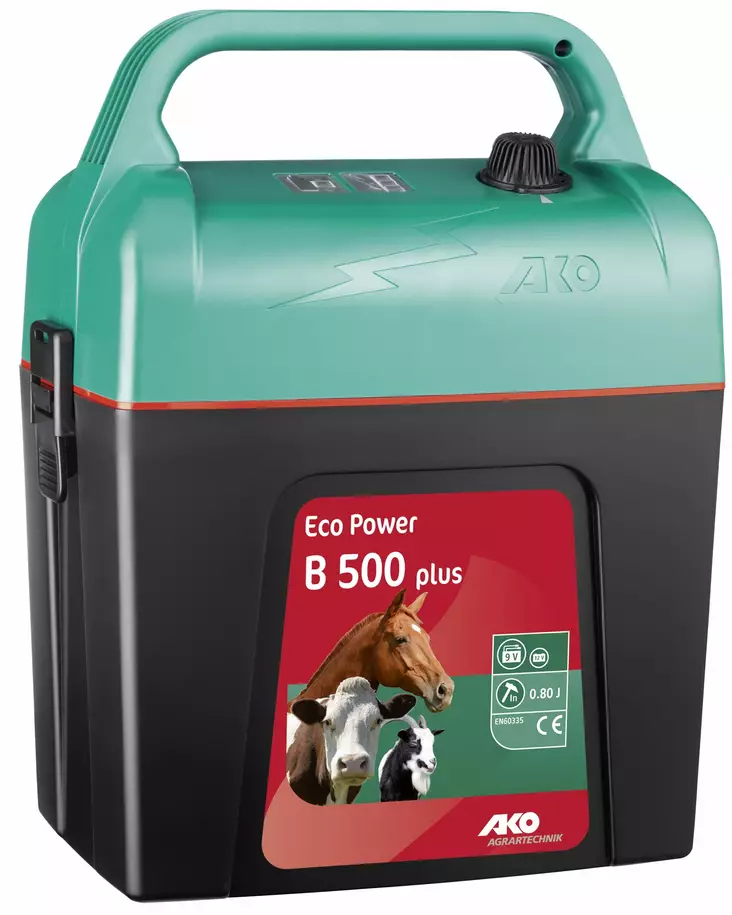 Batteridriven stängselapparat AKO Eco Power B 500, 9 V - Elstängseltillbehör - 4035738008284 - 1