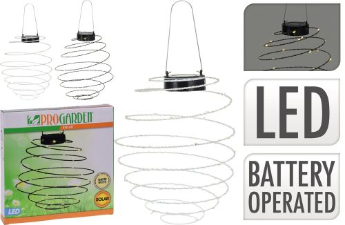 Solcell spiral-lampa för trädgården - Stämningsbelysning - 8719202957624 - 1