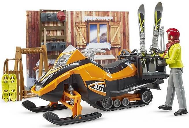 Bruder Skidstuga och Snöskoter - Bruder arbetsmaskinsleksaker - 4001702631024 - 1