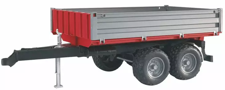 Bruder tippvagn med låga sidor och stång - Bruder arbetsmaskinsleksaker - 4001702020194 - 1