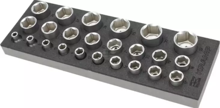 Hylssats Kramp 1/2" 24 st (P) - Verktygssatser - 8719493209884 - 1