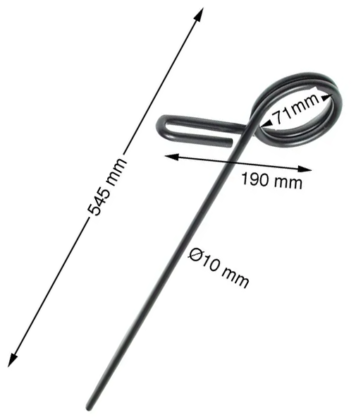 Efterarbetets spik 10 x 545 mm - Jordbearbetningstillbehör - 5700030895564 - 1