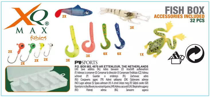 Jiggset 32-delar - Beten och flugor - 8719214689124 - 1