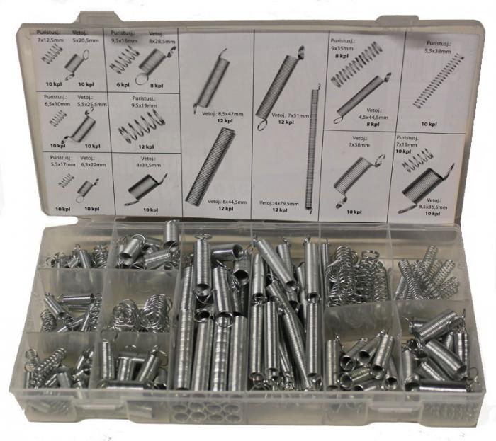 Fjädersamling 200-delar - Biltillbehör - 6430013065804 - 1