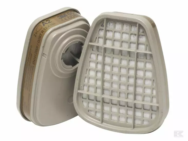Gassfilter 3M 6055 A2 2 st/fp - Andningsskydd - 5700030178384 - 1