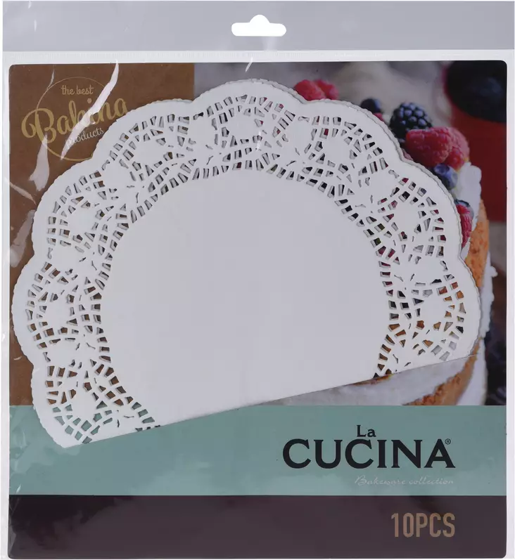Bakplåtspapper 26 cm 10 st/förp - Serveringsfat, dukning - 8711295607264 - 1