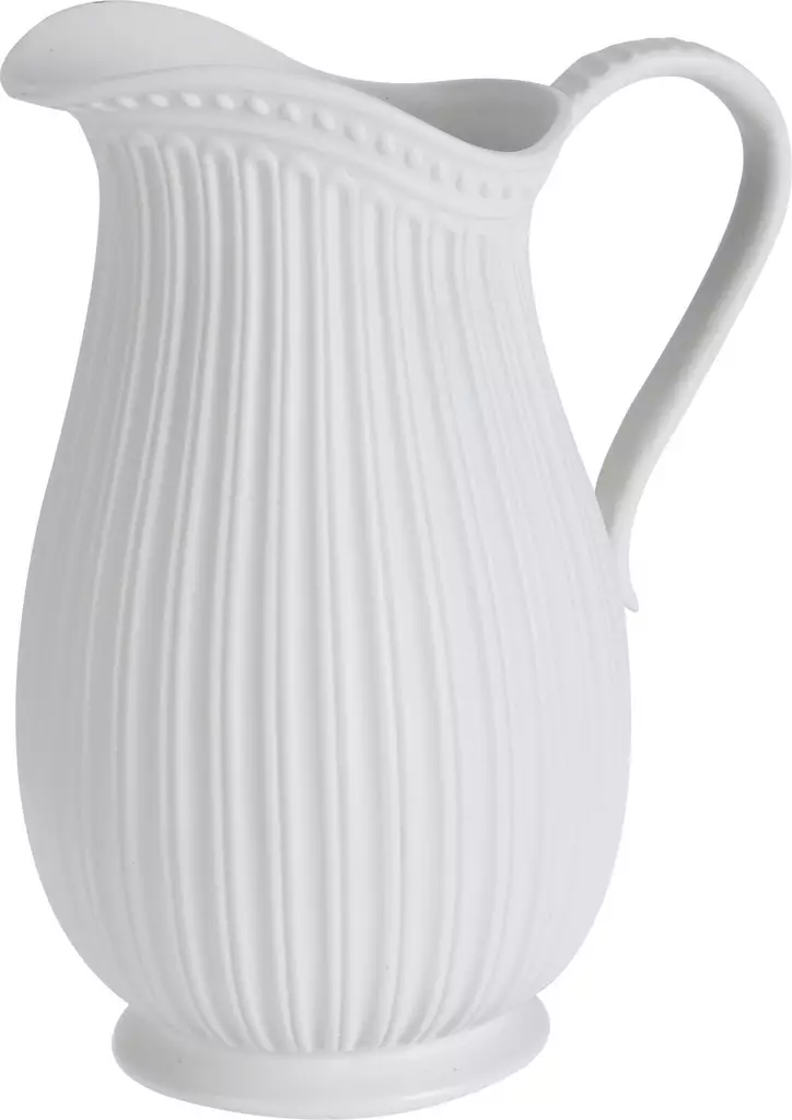 Kanna vas vit 19x14x24 cm - Krukor, vaser, korgar - 8720573139434 - 1