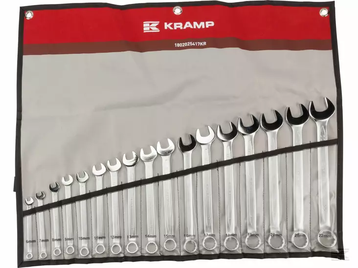 Kramp fast nyckelsats 17 delar - Fast nyckelringar - 8716106883264 - 1