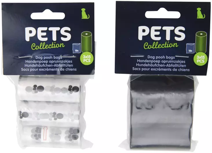 Hundbajspåsar 3x15 st - Andra djurprodukter - 8718158381064 - 1