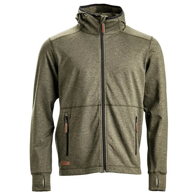 Kramp Active fleecejacka med huva olivgrön - Vinterarbetskläder - 8719493041064 - 1