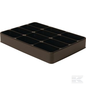 Förvaringslåda, 12-delad, svart - Tillbehörslådor - 5700033485014 - 1