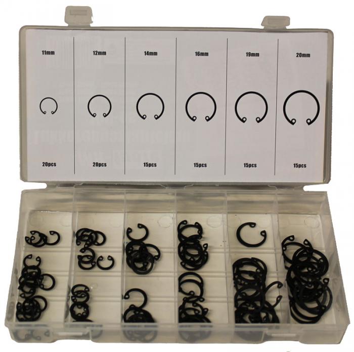 Urval av ringar 100-delar - Biltillbehör - 6430013061554 - 1