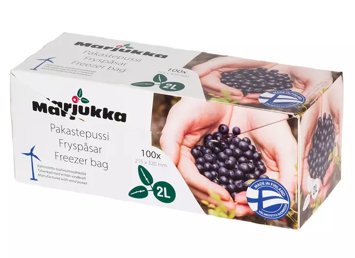 Marjukka fryspåse 2 liter 100 st - Konserveringsprodukter - 6410413200784 - 1
