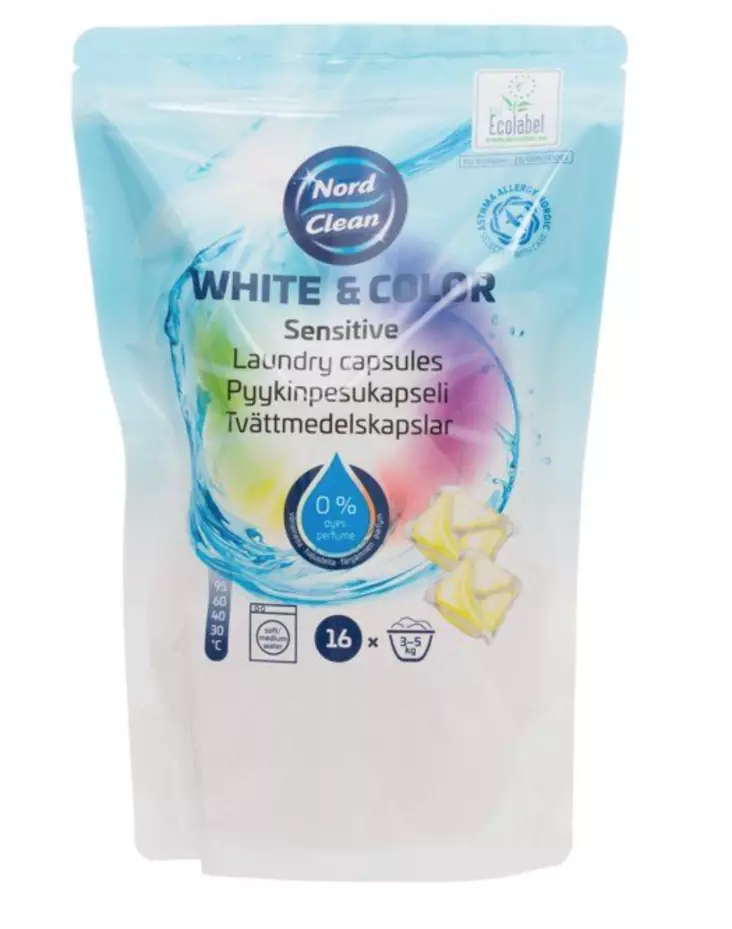 Nord Clean tvättkapsel 16 st - Tvättning - 6410416227214 - 1