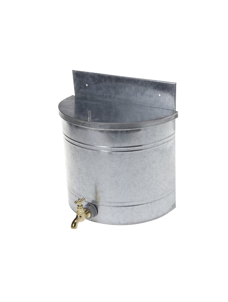 Väggmonterad tvättbehållare i zink - Toaletter, tillbehör - 6410410195854 - 1