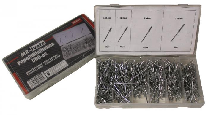 Popnitar-set 500-delar - Klamrar och häften - 6430013069994 - 1