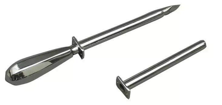 Rörstift rostfritt stål 120 mm - Djurskötselutrustning - 5700030270194 - 1