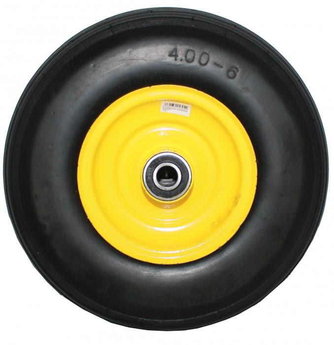 Punkteringsfritt gummihjul 400-6 PU - Vagnar, hjul - 6430032157054 - 1