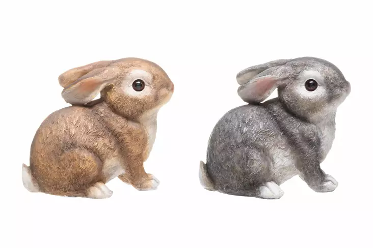Trädgårdsstaty Kanin 12 cm - Trädgårdsskulpturer, dekorationer - 6410413293854 - 1