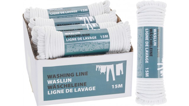 Tvättsnöre 15 meter - Tvättning - 8719987288234 - 1