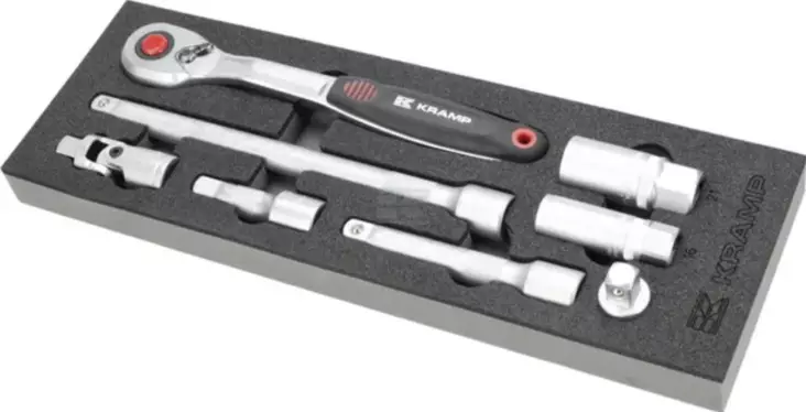 Spärrnyckel och tillbehör Kramp 1/2" (P) - Verktygssatser - 8719493209914 - 1