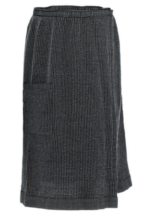 Avslappnad Ländhandduk Kenno svart/grå - Bastutillbehör - 6410416145754 - 1