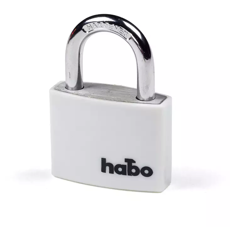 Hänglås Habo 703-40 vit - Hänglås, reglar, gångjärn - 7317900173554 - 1