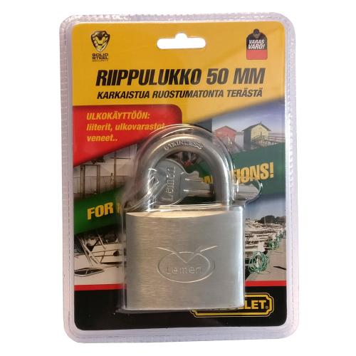 Rostfri hänglås 50mm - Hänglås, reglar, gångjärn - 6438152025024 - 1