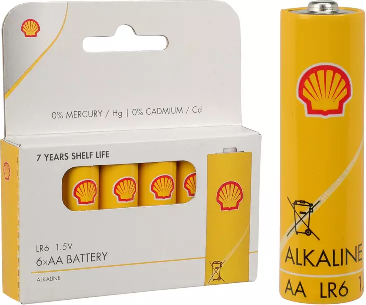 Shell AA fingerbatteri 6 st/fp - Batterier, testare - 8720573483254 - 1