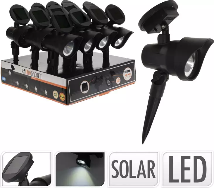 Solar spotlight 13 x 8 x 27 cm - Stämningsbelysning - 8720573152204 - 1