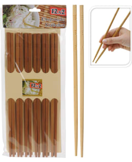 Bambupinnar 12 par / förp - Tallrikar, bestick - 8711295830044 - 1