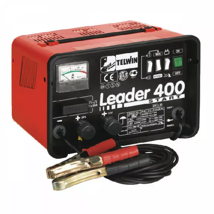 Telwin Leader 400 Start batteriladdare med startfunktion - Invertrar, laddare - 8716106305964 - 1