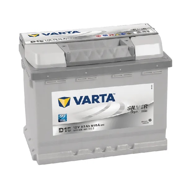 Varta Silver Dynamic 12V 63Ah 610A startbatteri - Startbatterier - 4016987119754 - 1