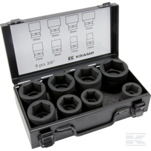 Momentnyckelsats 3/4" 8-delar (P) - Hylsor och satsar - 8716106939824 - 1
