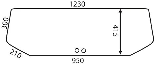 Bakruta, nedre (Ford 83909858) - Hytt och kaross - 3660980006064 - 1
